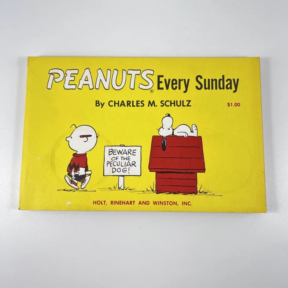 VTG  Peanuts Comic Books 1952-1963 Holt‎ Rinehart Winston LOT+Stickers/Postcards